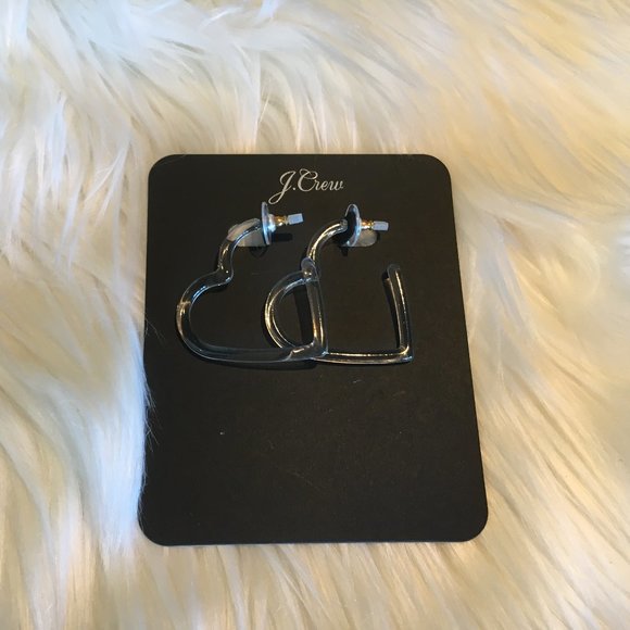 Sale 2 for 19🥂J Crew Heart hoop earrings - Picture 2 of 2